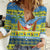 Palau Christmas Women Casual Shirt Chilling Santa Ungil Kurismas - Polynesian Pride