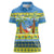 Palau Christmas Women Polo Shirt Chilling Santa Ungil Kurismas - Polynesian Pride