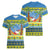 Palau Christmas Women V-Neck T-Shirt Chilling Santa Ungil Kurismas - Polynesian Pride