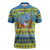 Palau Christmas Zipper Polo Shirt Chilling Santa Ungil Kurismas - Polynesian Pride