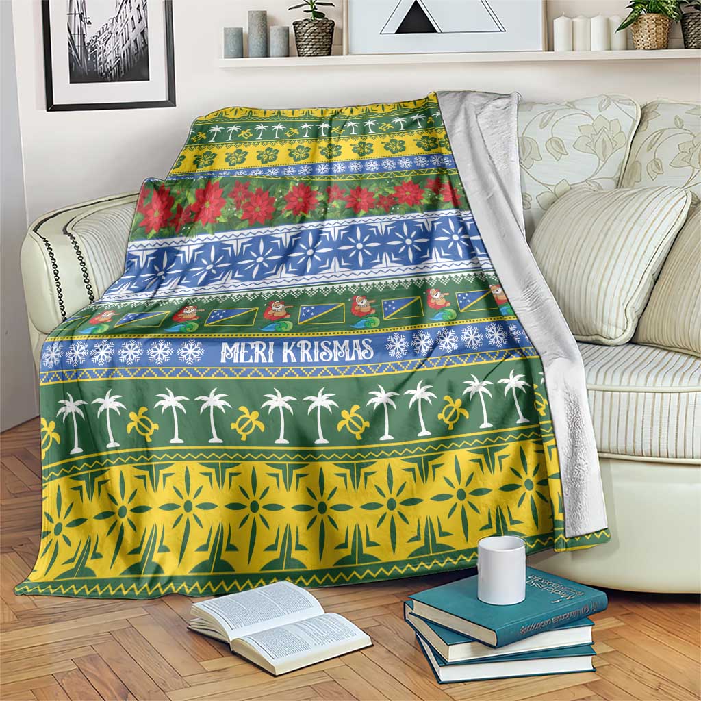 Solomon Islands Christmas Blanket The Solomons Melanesian Meri Krismas - Polynesian Pride