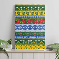 Solomon Islands Christmas Canvas Wall Art The Solomons Melanesian Meri Krismas - Polynesian Pride