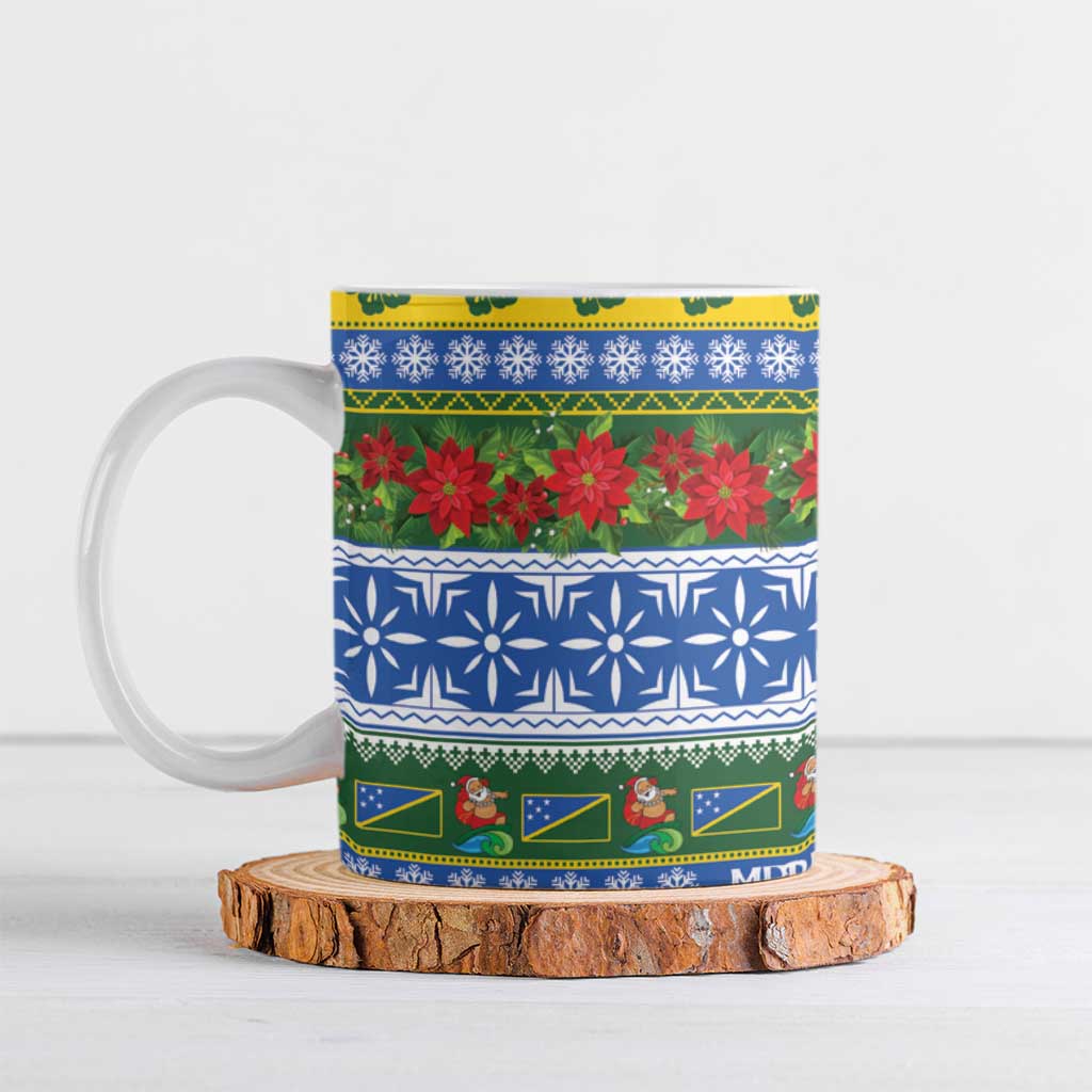 Solomon Islands Christmas Ceramic Mug The Solomons Melanesian Meri Krismas - Polynesian Pride