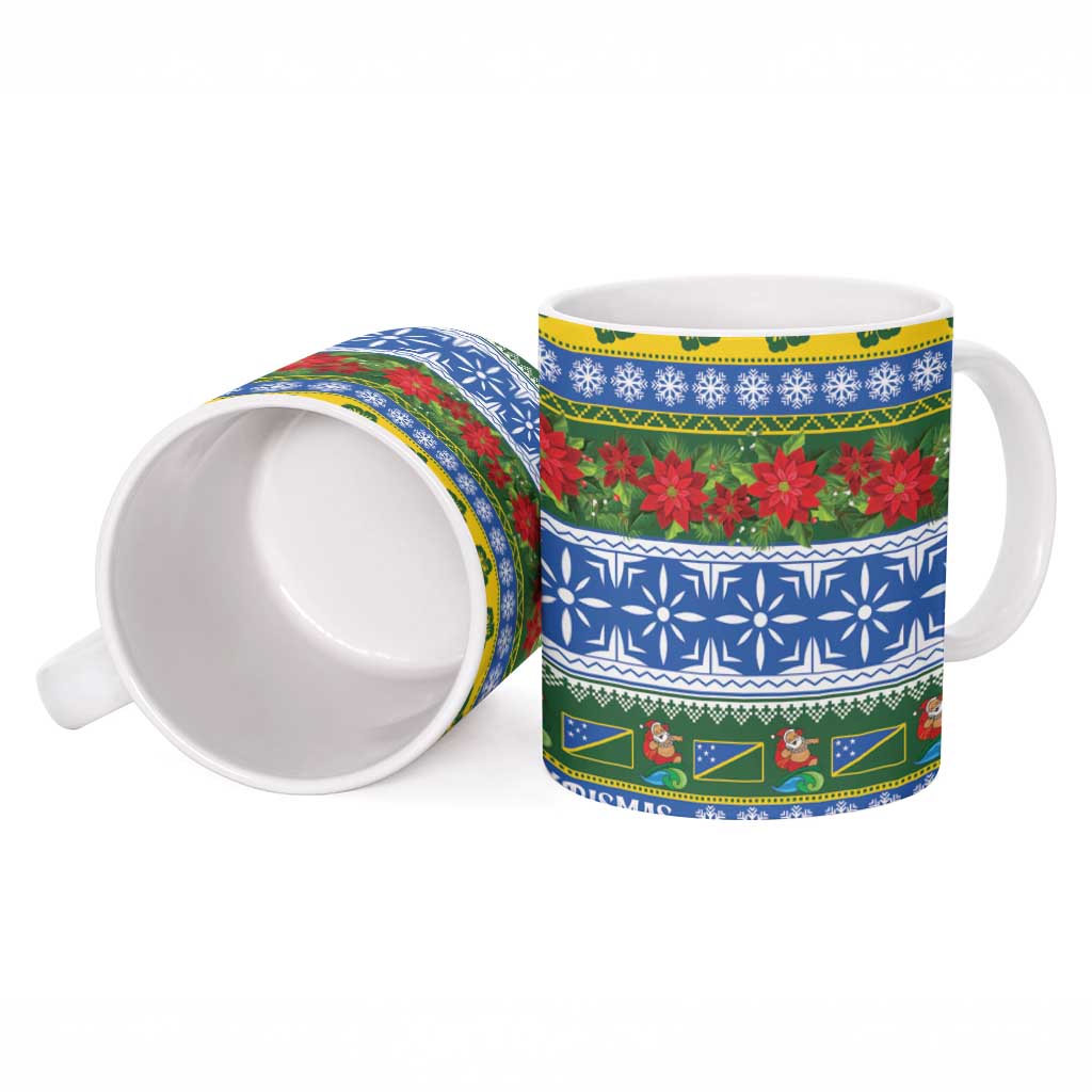 Solomon Islands Christmas Ceramic Mug The Solomons Melanesian Meri Krismas - Polynesian Pride
