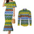 Solomon Islands Christmas Couples Matching Mermaid Dress and Long Sleeve Button Shirt The Solomons Melanesian Meri Krismas - Polynesian Pride