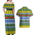 Solomon Islands Christmas Couples Matching Off Shoulder Maxi Dress and Hawaiian Shirt The Solomons Melanesian Meri Krismas - Polynesian Pride