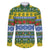 Solomon Islands Christmas Family Matching Off The Shoulder Long Sleeve Dress and Hawaiian Shirt The Solomons Melanesian Meri Krismas - Polynesian Pride