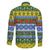 Solomon Islands Christmas Family Matching Off The Shoulder Long Sleeve Dress and Hawaiian Shirt The Solomons Melanesian Meri Krismas - Polynesian Pride