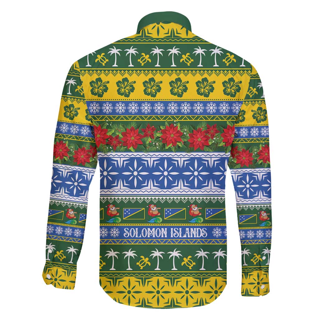 Solomon Islands Christmas Family Matching Off Shoulder Short Dress and Hawaiian Shirt The Solomons Melanesian Meri Krismas - Polynesian Pride