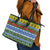 Solomon Islands Christmas Leather Tote Bag The Solomons Melanesian Meri Krismas - Polynesian Pride