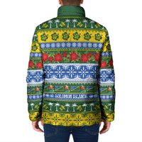Solomon Islands Christmas Padded Jacket The Solomons Melanesian Meri Krismas - Polynesian Pride