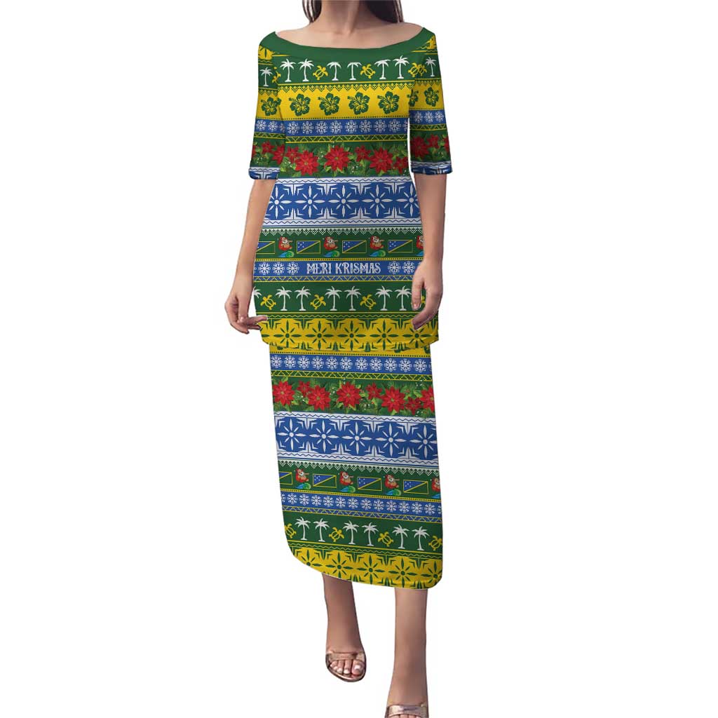 Solomon Islands Christmas Puletasi The Solomons Melanesian Meri Krismas - Polynesian Pride