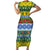 Solomon Islands Christmas Short Sleeve Bodycon Dress The Solomons Melanesian Meri Krismas - Polynesian Pride