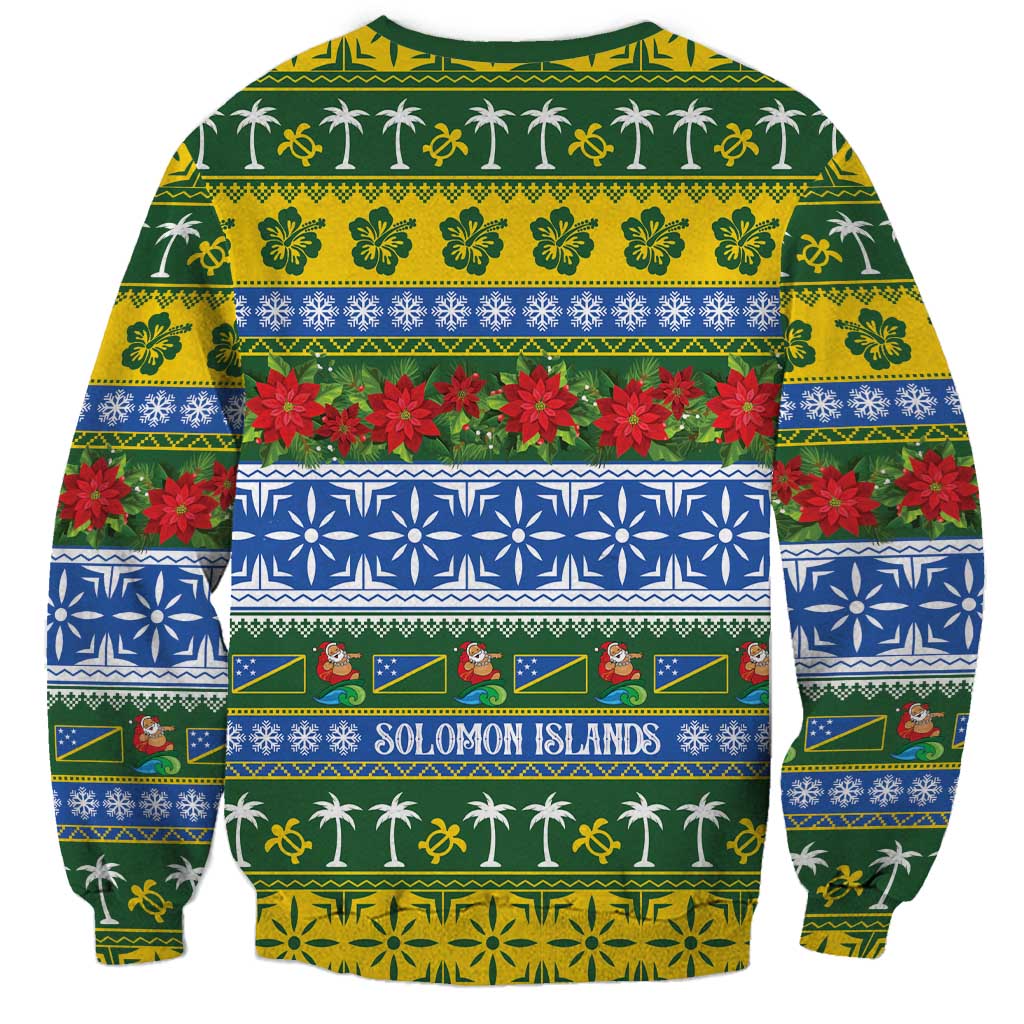Solomon Islands Christmas Sweatshirt The Solomons Melanesian Meri Krismas - Polynesian Pride