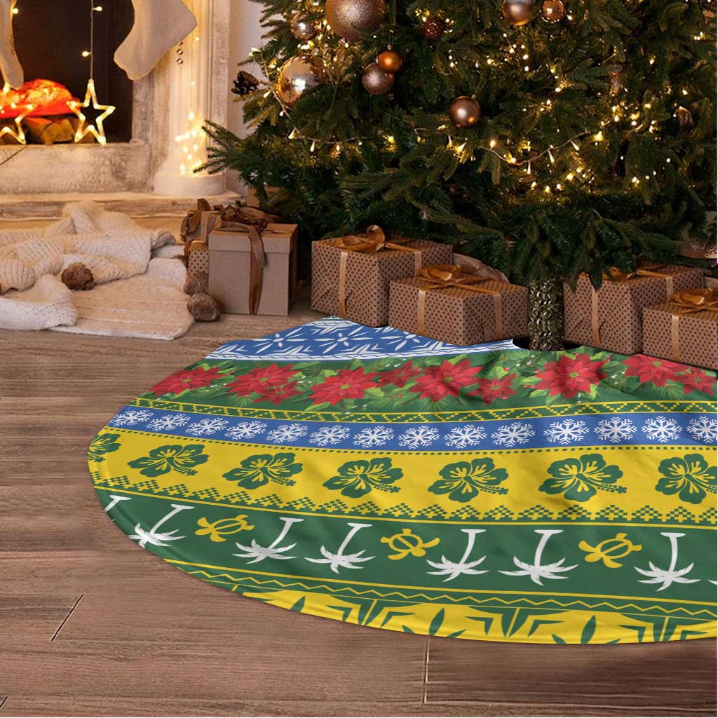 Solomon Islands Christmas Tree Skirt The Solomons Melanesian Meri Krismas - Polynesian Pride