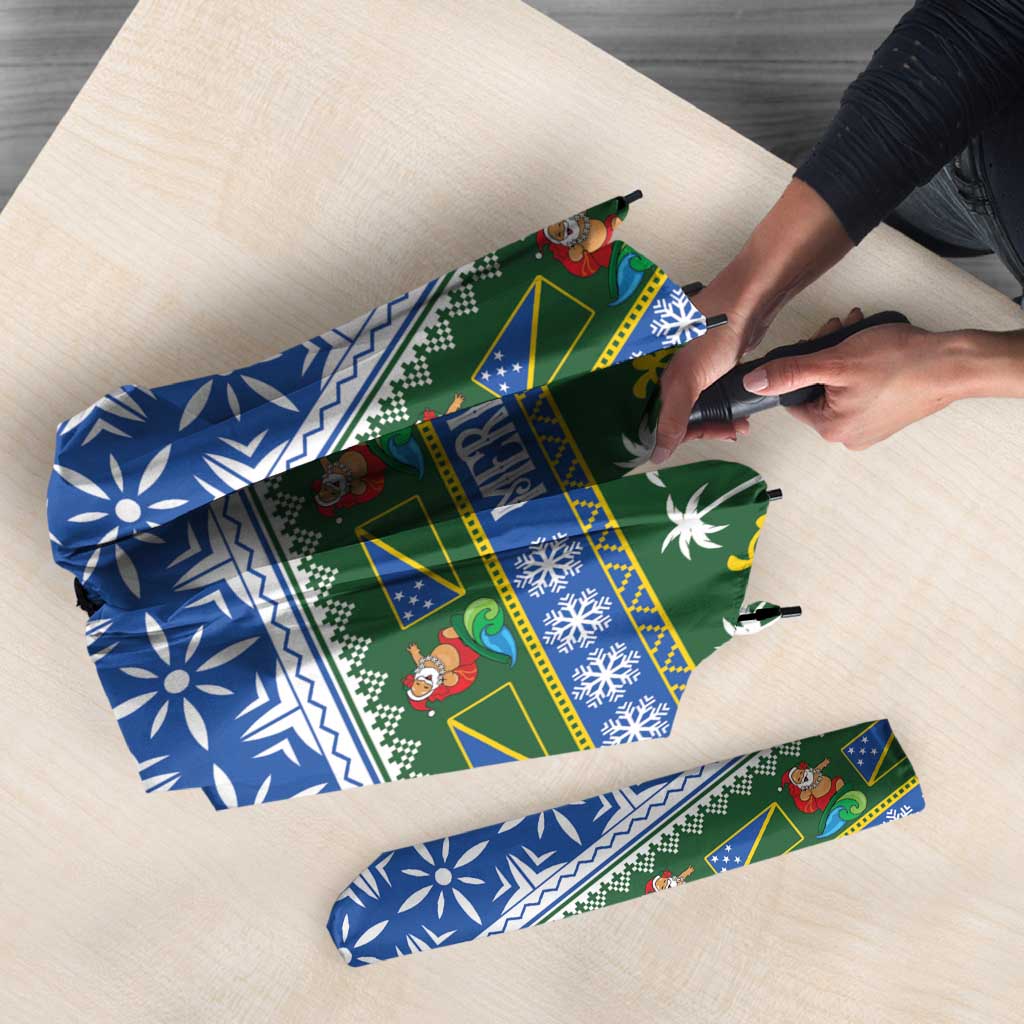 Solomon Islands Christmas Umbrella The Solomons Melanesian Meri Krismas - Polynesian Pride