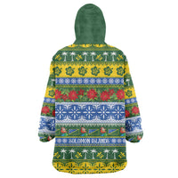 Solomon Islands Christmas Wearable Blanket Hoodie The Solomons Melanesian Meri Krismas - Polynesian Pride