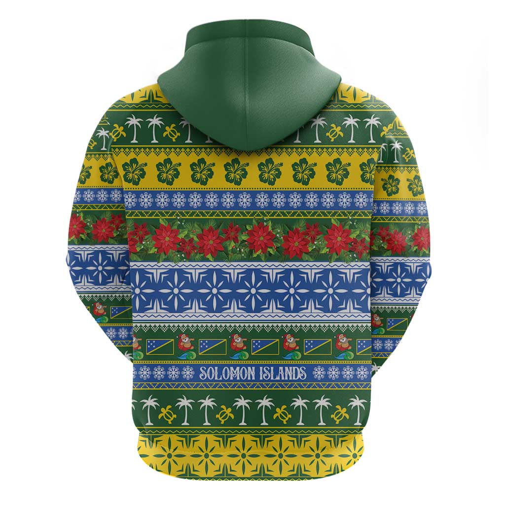 Solomon Islands Christmas Zip Hoodie The Solomons Melanesian Meri Krismas - Polynesian Pride
