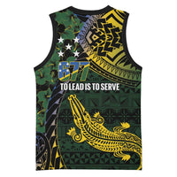 Solomon Islands Basketball Jersey 677 Proud Crocodile Melanesian Pattern LT14 - Polynesian Pride