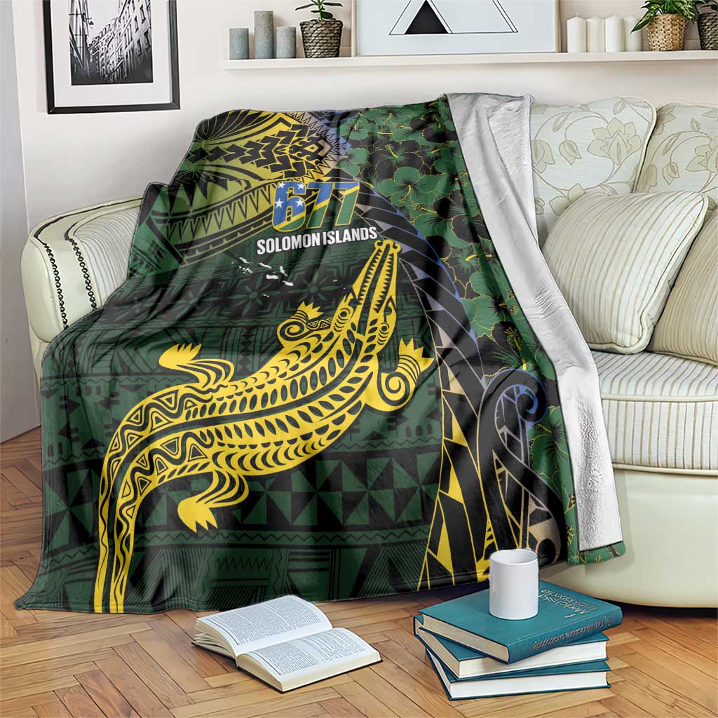 Solomon Islands Blanket 677 Proud Crocodile Melanesian Pattern - Polynesian Pride