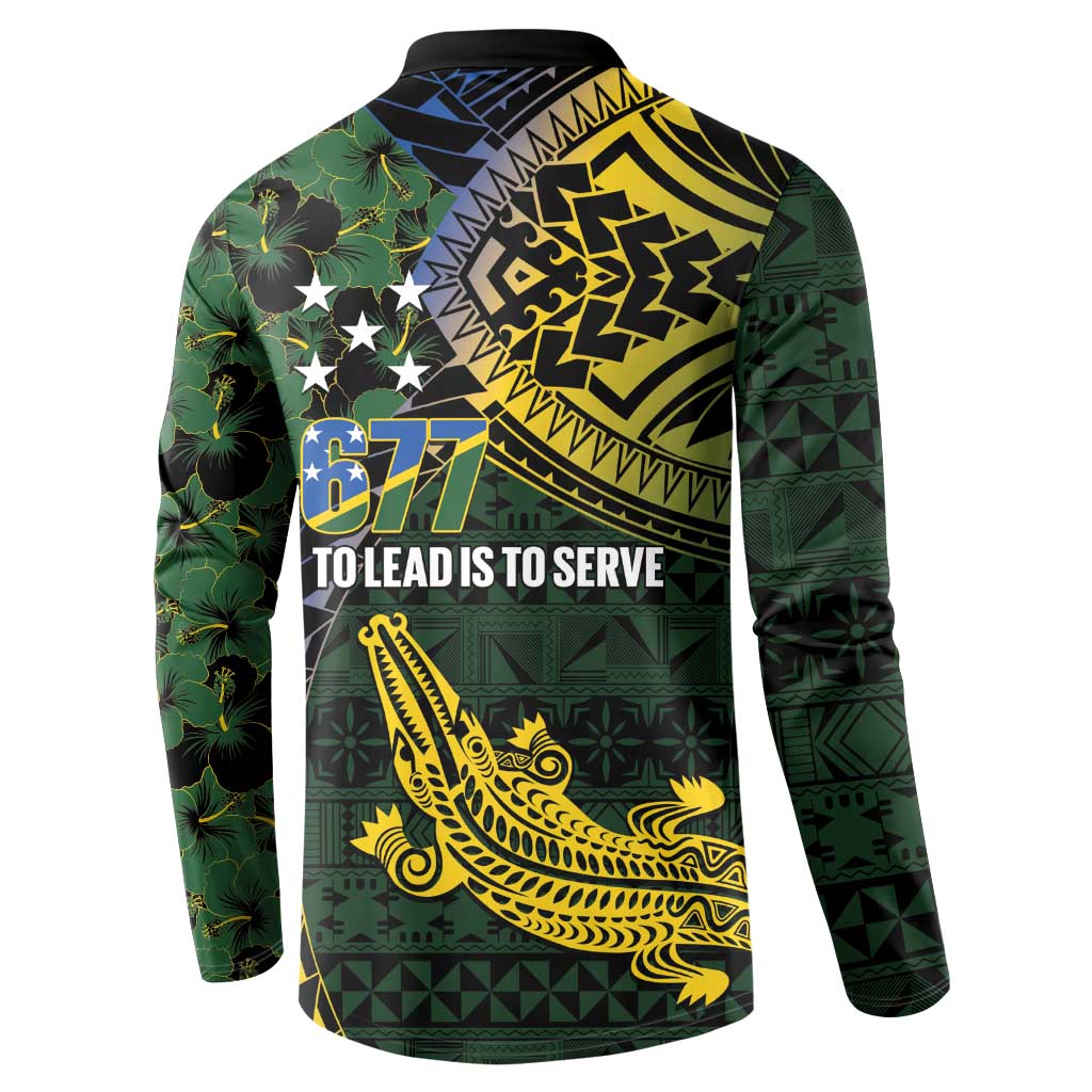 Solomon Islands Button Sweatshirt 677 Proud Crocodile Melanesian Pattern LT14 - Polynesian Pride