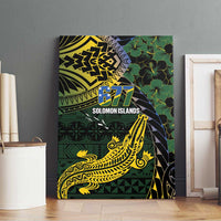 Solomon Islands Canvas Wall Art 677 Proud Crocodile Melanesian Pattern - Polynesian Pride
