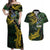 Solomon Islands Couples Matching Off Shoulder Maxi Dress and Hawaiian Shirt 677 Proud Crocodile Melanesian Pattern - Polynesian Pride