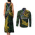 Solomon Islands Couples Matching Tank Maxi Dress and Long Sleeve Button Shirt 677 Proud Crocodile Melanesian Pattern - Polynesian Pride
