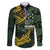 Solomon Islands Family Matching Off The Shoulder Long Sleeve Dress and Hawaiian Shirt 677 Proud Crocodile Melanesian Pattern - Polynesian Pride