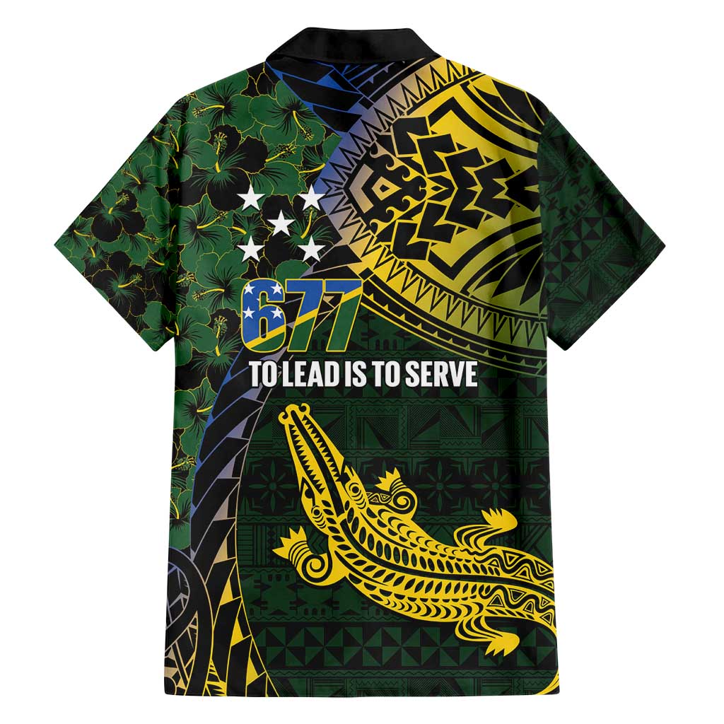 Solomon Islands Family Matching Summer Maxi Dress and Hawaiian Shirt 677 Proud Crocodile Melanesian Pattern - Polynesian Pride