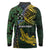 Solomon Islands Long Sleeve Polo Shirt 677 Proud Crocodile Melanesian Pattern - Polynesian Pride