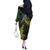 Solomon Islands Off The Shoulder Long Sleeve Dress 677 Proud Crocodile Melanesian Pattern - Polynesian Pride
