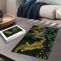 Solomon Islands Puzzle 677 Proud Crocodile Melanesian Pattern LT14 - Polynesian Pride