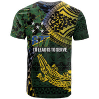 Solomon Islands T Shirt 677 Proud Crocodile Melanesian Pattern - Polynesian Pride