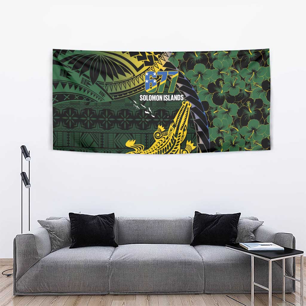 Solomon Islands Tapestry 677 Proud Crocodile Melanesian Pattern LT14 - Polynesian Pride