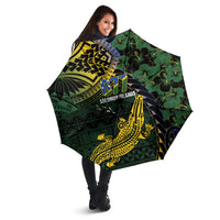 Solomon Islands Umbrella 677 Proud Crocodile Melanesian Pattern - Polynesian Pride