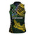 Solomon Islands Women Sleeveless Polo Shirt 677 Proud Crocodile Melanesian Pattern - Polynesian Pride