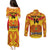 Custom Papua New Guinea Rugby Couples Matching Puletasi Dress and Long Sleeve Button Shirt 2023 Go Kumuls Pacific Dynamic Style LT14 - Polynesian Pride