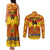 Custom Papua New Guinea Rugby Couples Matching Tank Maxi Dress and Long Sleeve Button Shirt 2023 Go Kumuls Pacific Dynamic Style LT14 - Polynesian Pride