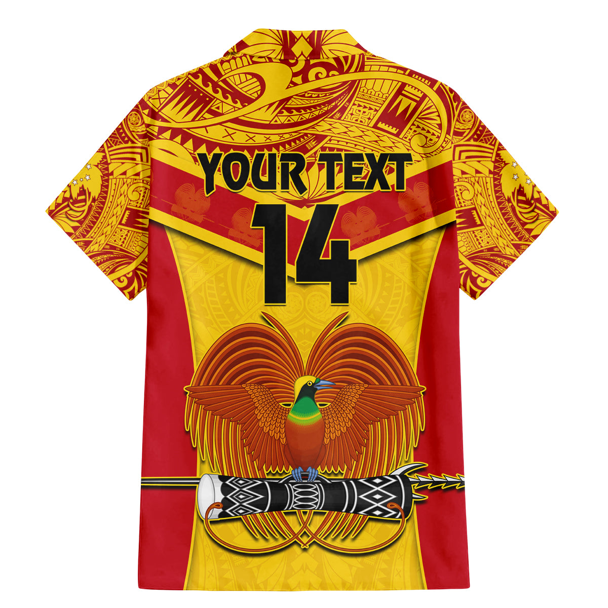 Custom Papua New Guinea Rugby Family Matching Mermaid Dress and Hawaiian Shirt 2023 Go Kumuls Pacific Dynamic Style LT14 - Polynesian Pride