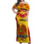 Custom Papua New Guinea Rugby Off Shoulder Maxi Dress 2023 Go Kumuls Pacific Dynamic Style LT14 Women Yellow - Polynesian Pride