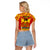 Custom Papua New Guinea Rugby Raglan Cropped T Shirt 2023 Go Kumuls Pacific Dynamic Style LT14 - Polynesian Pride