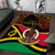 Vanuatu Unity Day Area Rug 29 November Coat Of Arms With Flag Style LT14 Black - Polynesian Pride