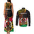 Personalised Vanuatu Unity Day Couples Matching Tank Maxi Dress and Long Sleeve Button Shirt 29 November Coat Of Arms With Flag Style LT14 - Polynesian Pride