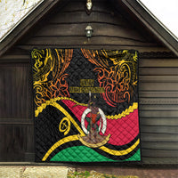 Vanuatu Unity Day Quilt 29 November Coat Of Arms With Flag Style LT14 - Polynesian Pride