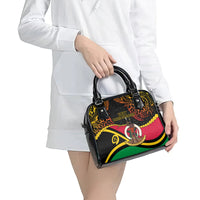 Vanuatu Unity Day Shoulder Handbag 29 November Coat Of Arms With Flag Style LT14 - Polynesian Pride