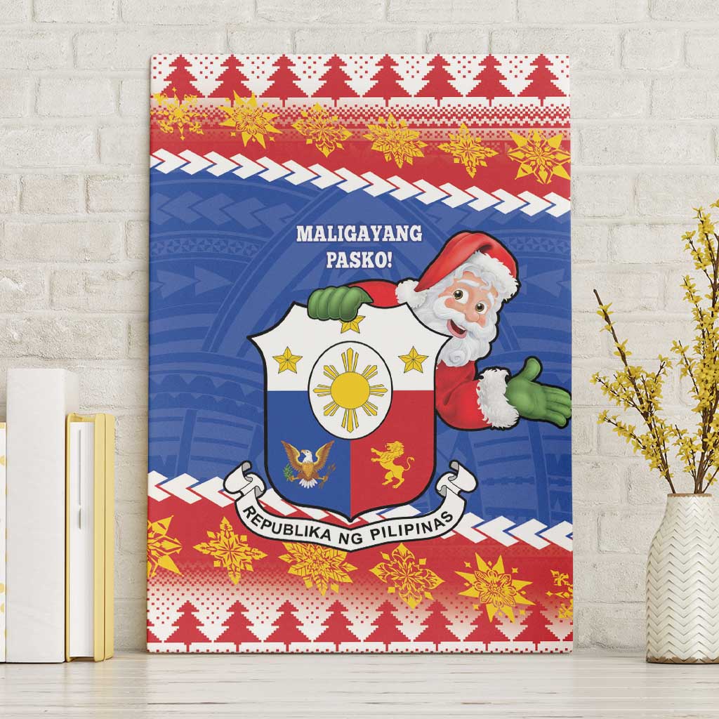 The Philippines Christmas Canvas Wall Art Pilipinas Parol - Maligayang Pasko! LT14 Without Frame Blue - Polynesian Pride