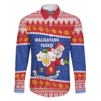 Personalized The Philippines Christmas Family Matching Short Sleeve Bodycon Dress and Hawaiian Shirt Pilipinas Parol - Maligayang Pasko!