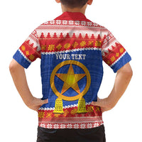 Personalized The Philippines Christmas Family Matching Tank Maxi Dress and Hawaiian Shirt Pilipinas Parol - Maligayang Pasko! LT14 - Polynesian Pride