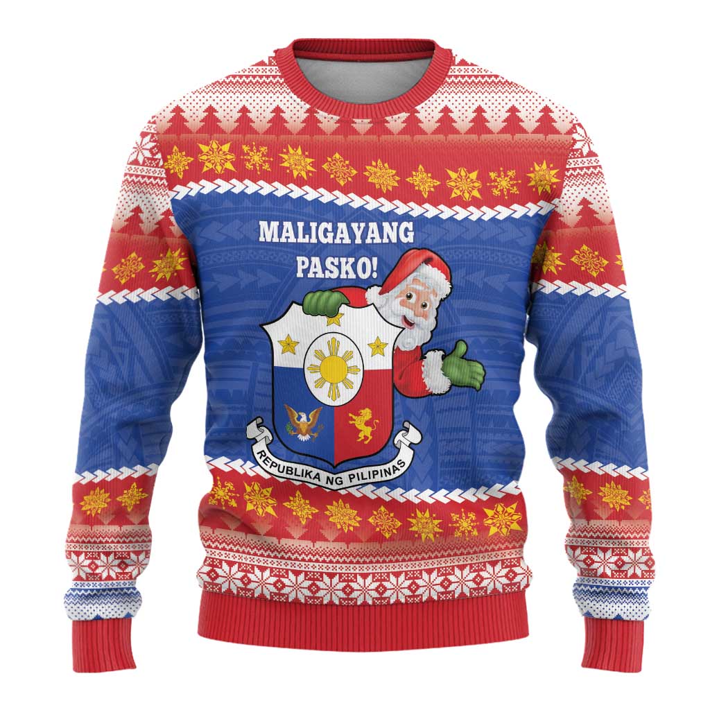 Personalized The Philippines Christmas Ugly Christmas Sweater Pilipinas Parol - Maligayang Pasko!